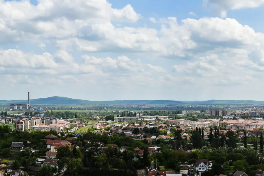 Ciuperca-Hügel (Aussichtspunkt) – Blick über die Stadt, Oradea