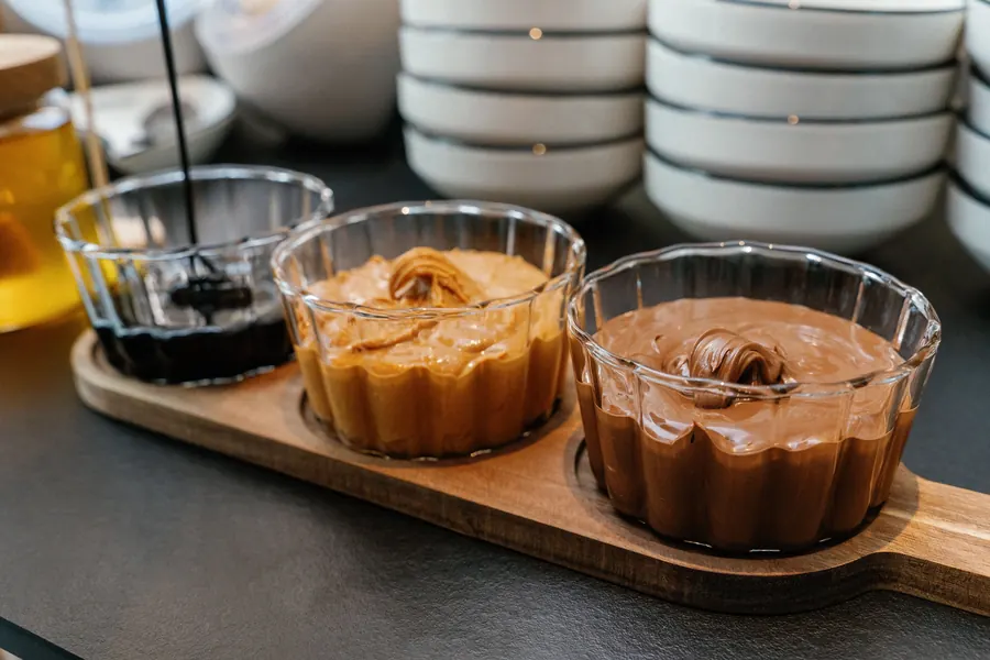 Cremas para untar y mermelada, en el desayuno